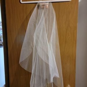 Champagne and rose gold veil